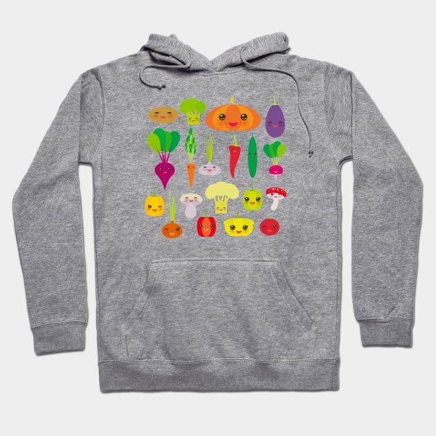 Kawaii vegetables Hoodie by EkaterinaP